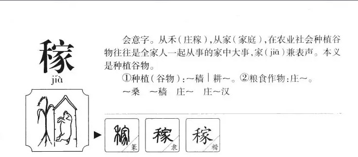 稼(汉语汉字)