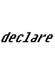 declare(英文单词)