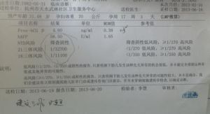 唐氏筛查(计算生出先天缺陷胎儿的危险系数的检测方法)