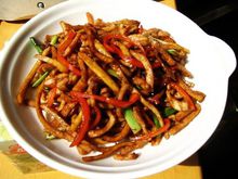 炒肉丝(家常小菜)
