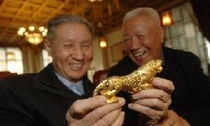 金玉虎符(以和田玉为底、三九纯银镀金雕铸的虎符)