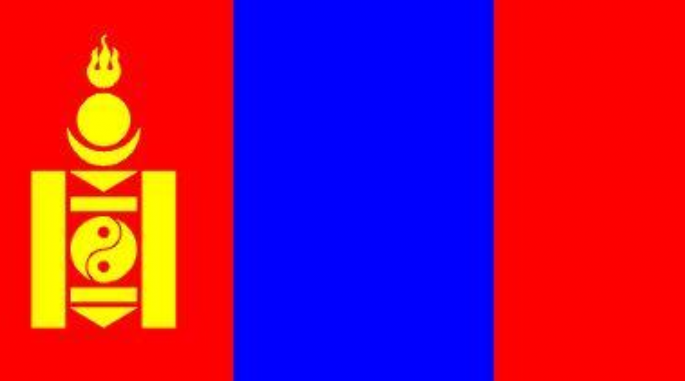 蒙古国(位于中国和俄罗斯之间的内陆国家)