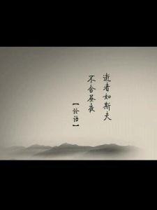 逝者如斯夫(孔子思想)