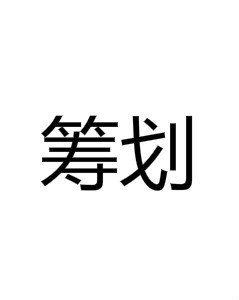 筹划(汉语词汇)