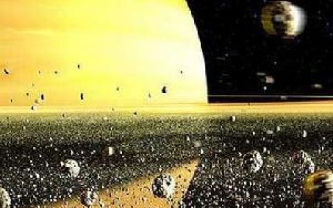 土星光环(土星赤道平面上围绕着的一圈光环)