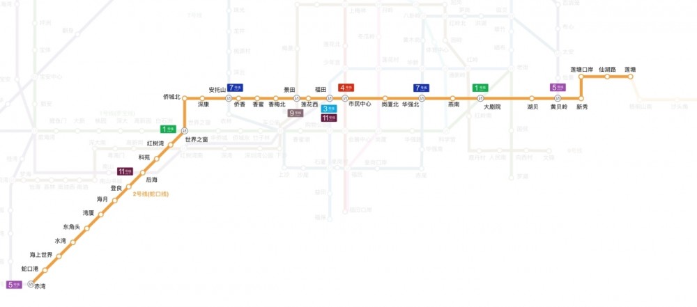 深圳地铁2号线(中国广东省深圳市境内城市轨道交通线路)