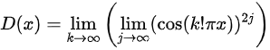 狄利克雷函数(数学名词)