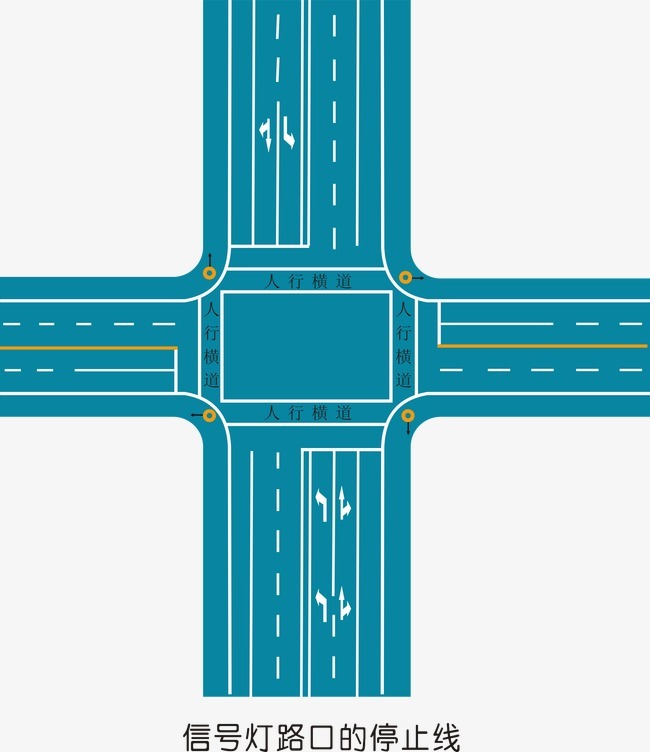道路交通标线(道路上面引导交通的标志线条)