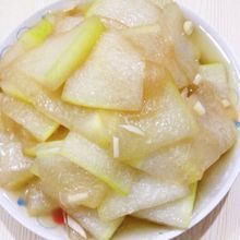 清炒冬瓜(菜谱里的常见菜)