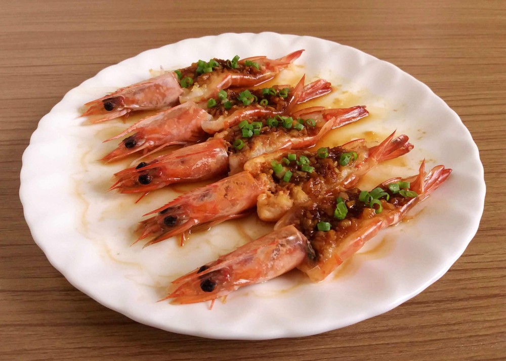 蒜蓉蒸虾(粤菜)