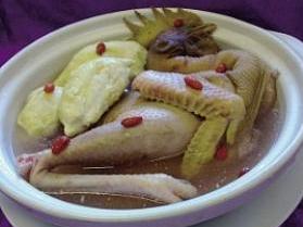 榴莲炖鸡(汉族名肴)