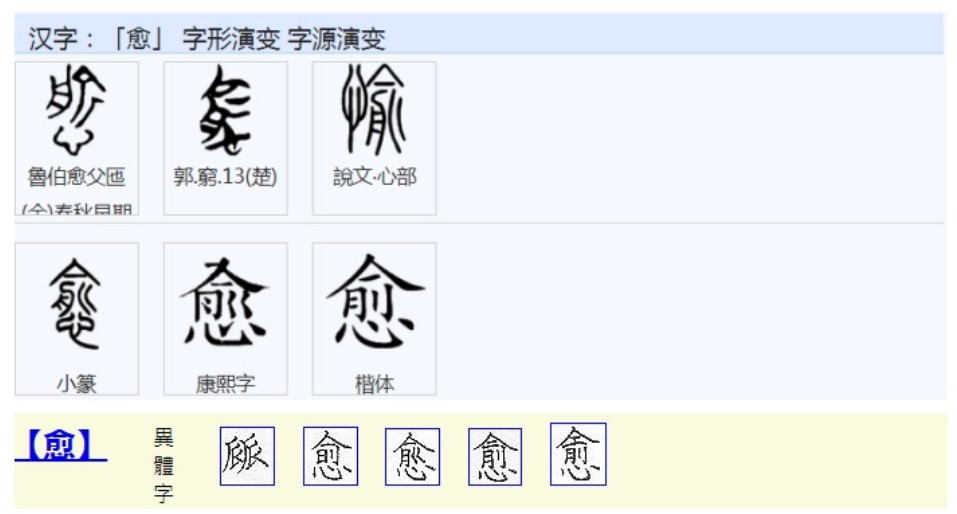 愈(汉语汉字)