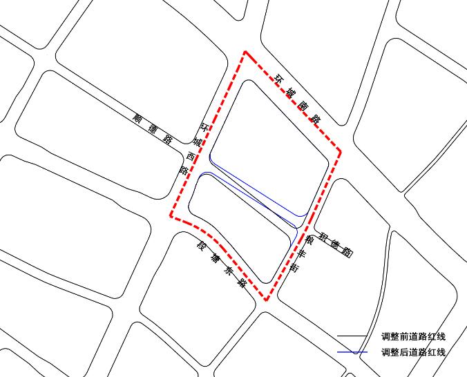 道路红线(城市道路边界线)