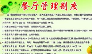 餐饮管理制度(加强服务网点管理的制度)