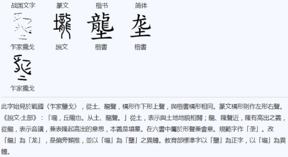 垄(汉语汉字)