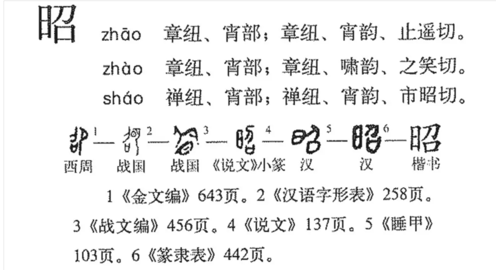 昭(汉语汉字)