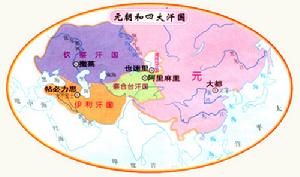 蒙古帝国(成吉思汗在1206年建立的帝国)