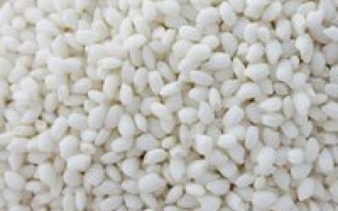 江米(糯稻脱壳的米)