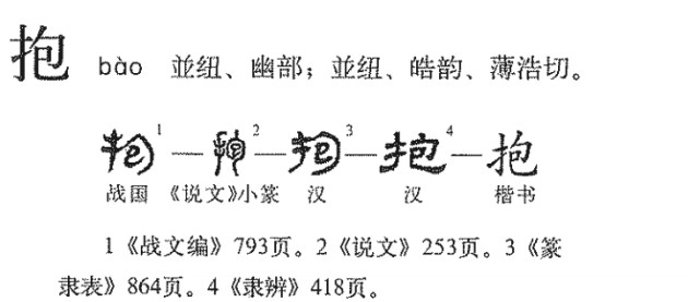 抱(汉语汉字)