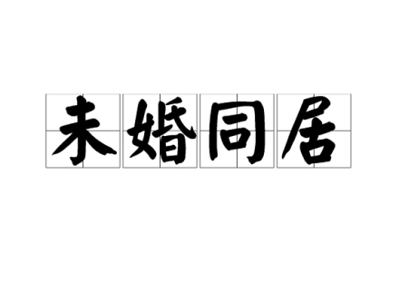 未婚同居(双方以非夫妻名义公开或秘密地共同生活)