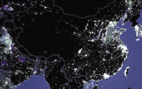 中国夜景卫星图(夜间灯光分布图)