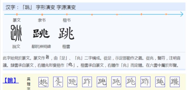 跳(汉语汉字)