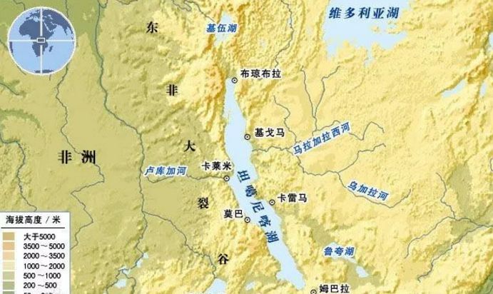 坦噶尼喀湖(非洲中部的淡水湖)