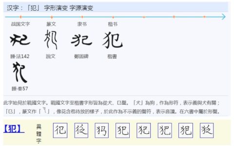 犯(汉语汉字)