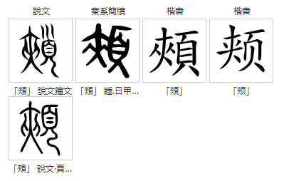 颊(汉语汉字)