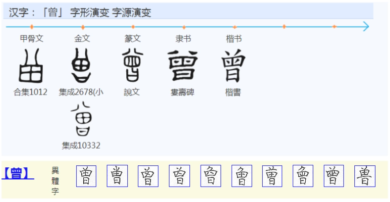 曾(汉语汉字)