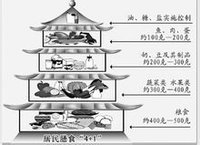 膳食结构(各类食物的数量及其在膳食中所占的比重)