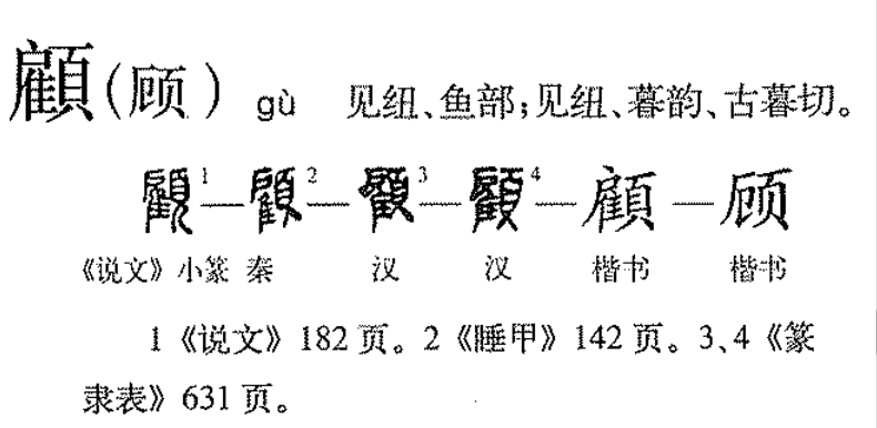 顾(汉语汉字)