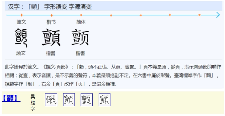 颤(汉语汉字)