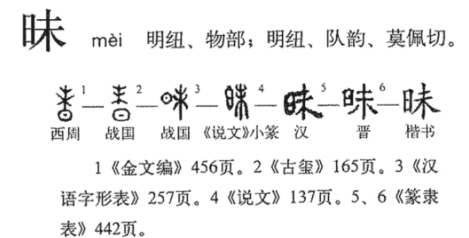 昧(汉语汉字)