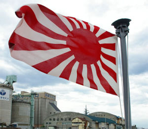 日本军旗(从日本国旗——太阳旗演化出来的)