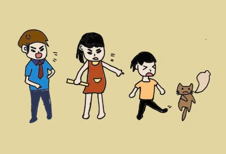 踢猫效应(人与人之间的泄愤连锁反应)