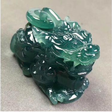 糯冰种蓝水貔貅