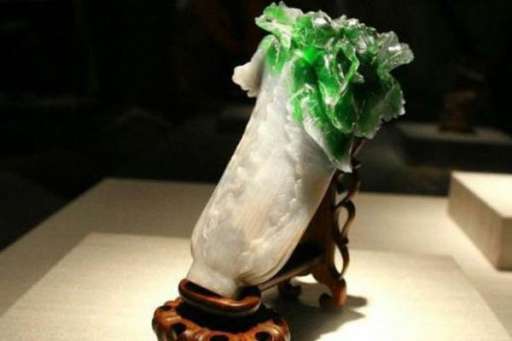 翠玉白菜摆件