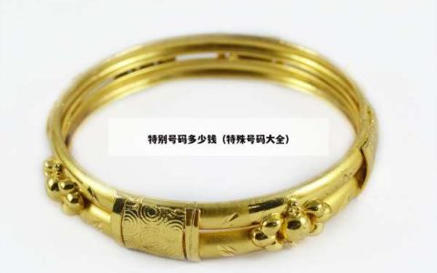 特别号码多少钱（特殊号码大全）