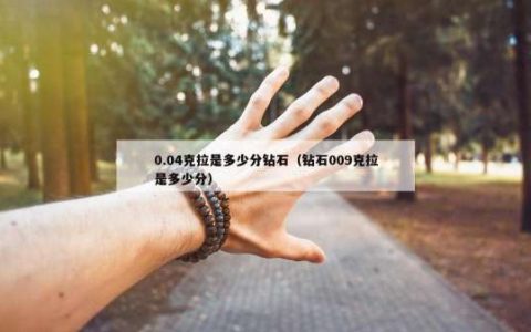 0.04克拉是多少分钻石（钻石009克拉是多少分）