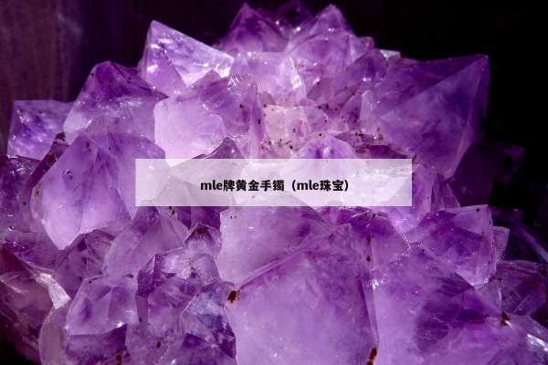 mle牌黄金手镯（mle珠宝）