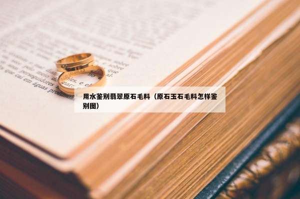 用水鉴别翡翠原石毛料（原石玉石毛料怎样鉴别图）