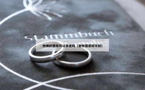 种嫩的翡翠可以带老吗（老种翡翠好不好）