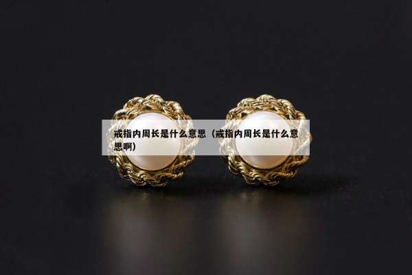 戒指内周长是什么意思（戒指内周长是什么意思啊）