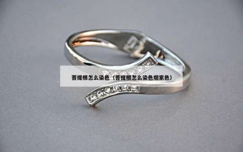 菩提根怎么染色（菩提根怎么染色烟紫色）