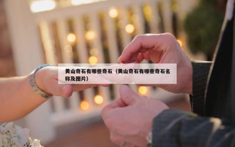 黄山奇石有哪些奇石（黄山奇石有哪些奇石名称及图片）