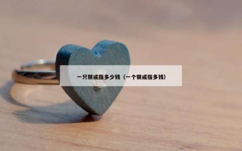 一只银戒指多少钱（一个银戒指多钱）