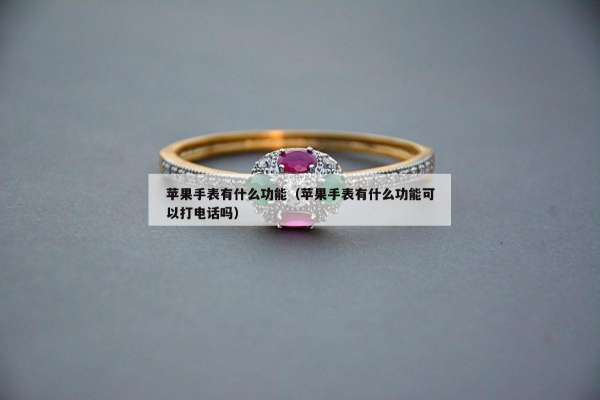 苹果手表有什么功能（苹果手表有什么功能可以打电话吗）