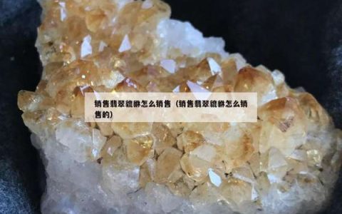 销售翡翠貔貅怎么销售（销售翡翠貔貅怎么销售的）