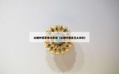冰糯种翡翠有没有棉（冰糯种翡翠怎么样的）